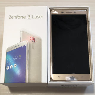 エイスース(ASUS)のZenfone3 Laser ゴールド(スマートフォン本体)