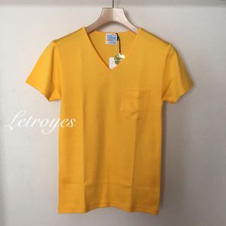 ビームス(BEAMS)のルトロワ Letroyes  Vネック半袖Tシャツ S 綿100% フランス製(Tシャツ(半袖/袖なし))