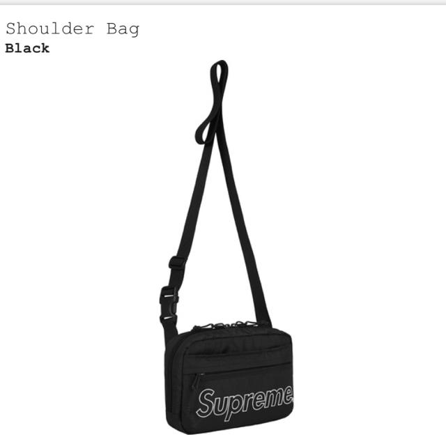 新品未使用 supreme shoulder 黒 ショルダー バッグのサムネイル