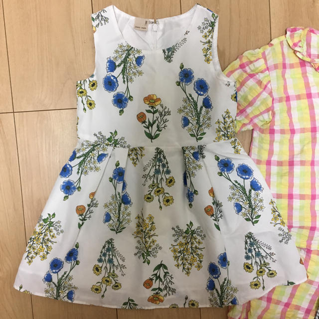 petit main(プティマイン)の女の子 95-100 まとめ売り5点 petit mainワンピース キッズ/ベビー/マタニティのキッズ服女の子用(90cm~)(Tシャツ/カットソー)の商品写真