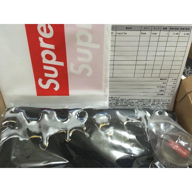 Supreme - L Supreme Liquid Tee 黒 シュプリーム Tシャツ