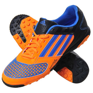 アディダス(adidas)のアディダスアディ5  X−タッチ （オレンジ×ブルー）(シューズ)