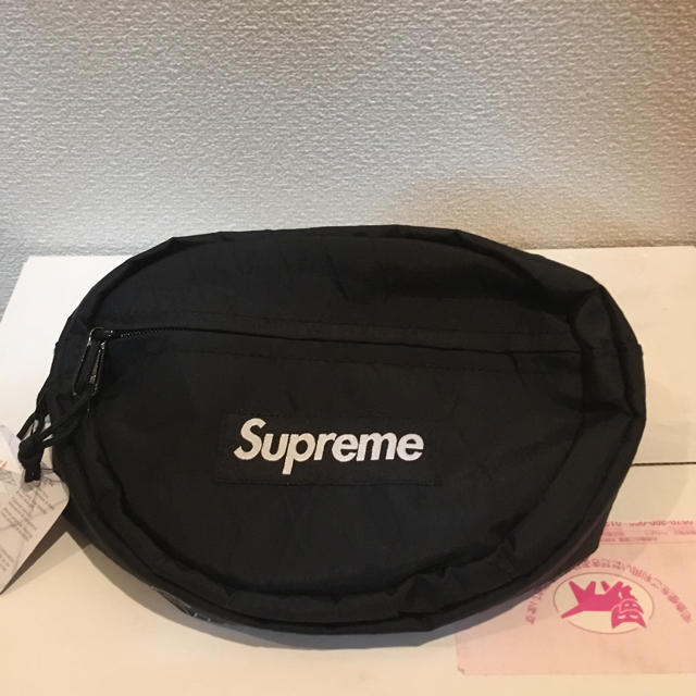 バッグsupreme waist bag black 18aw