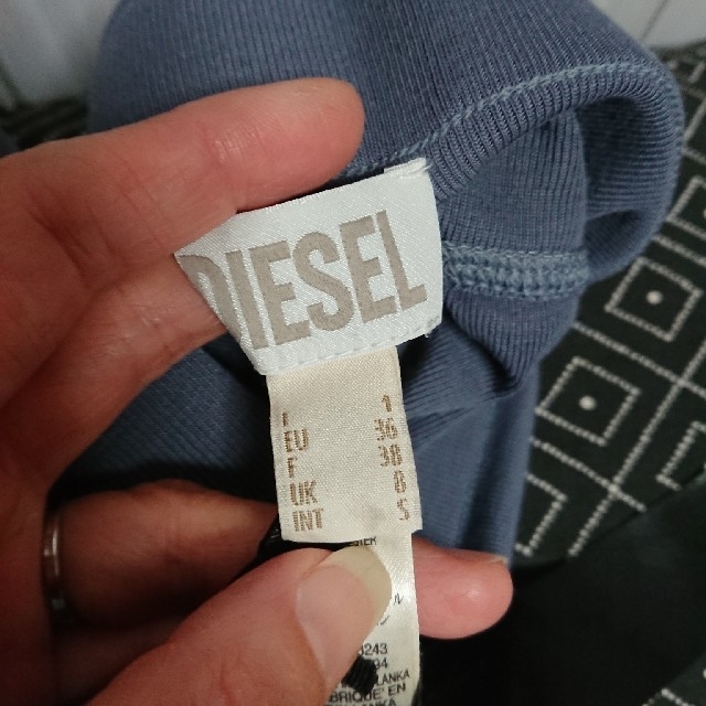 DIESEL(ディーゼル)のDIESEL ハイウエスト レギンス スモーキーブルー レディースのレッグウェア(レギンス/スパッツ)の商品写真