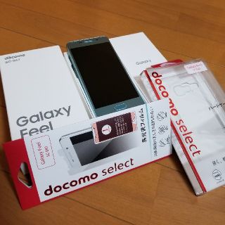 エヌティティドコモ(NTTdocomo)の未使用SC-04J[Galaxy Feel]SIMロック解除済み＆ケースフィルム(スマートフォン本体)