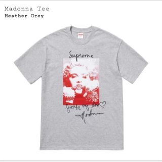 シュプリーム(Supreme)のSupreme Madonna Tee マドンナ グレー L ティーシャツ(Tシャツ/カットソー(半袖/袖なし))