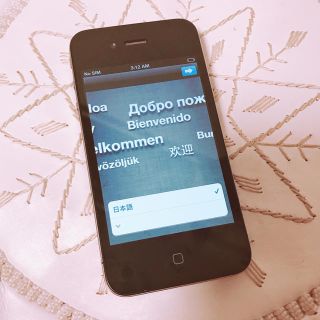 アイフォーン(iPhone)のiphone4 32G ブラック(ジャンク品)(スマートフォン本体)