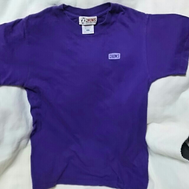 CHUMS(チャムス)の新品CHUMSチャムスパープル紫バックプリントTシャツ メンズのトップス(Tシャツ/カットソー(半袖/袖なし))の商品写真