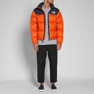 ザノースフェイス(THE NORTH FACE)の即発送可！超希少カラー オレンジ★ノースフェイス ダウン ジャケット ヌプシ L(ダウンジャケット)