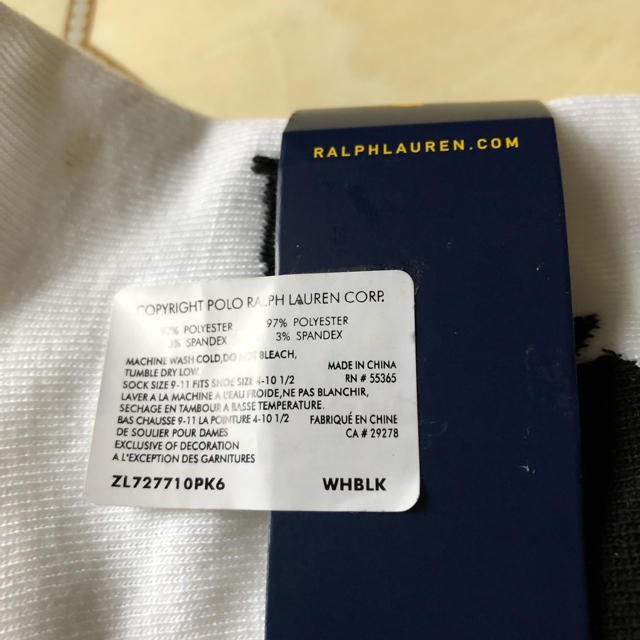 POLO RALPH LAUREN(ポロラルフローレン)のポロ★ラルフローレン★靴下★3足★polo★Ralph Lauren レディースのレッグウェア(ソックス)の商品写真