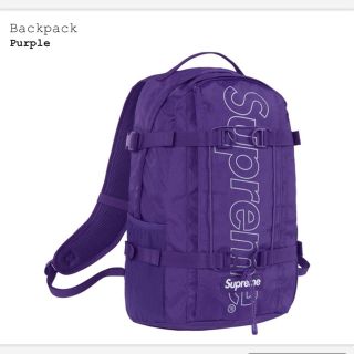 シュプリーム(Supreme)の18aw supreme backpack purple 紫(バッグパック/リュック)