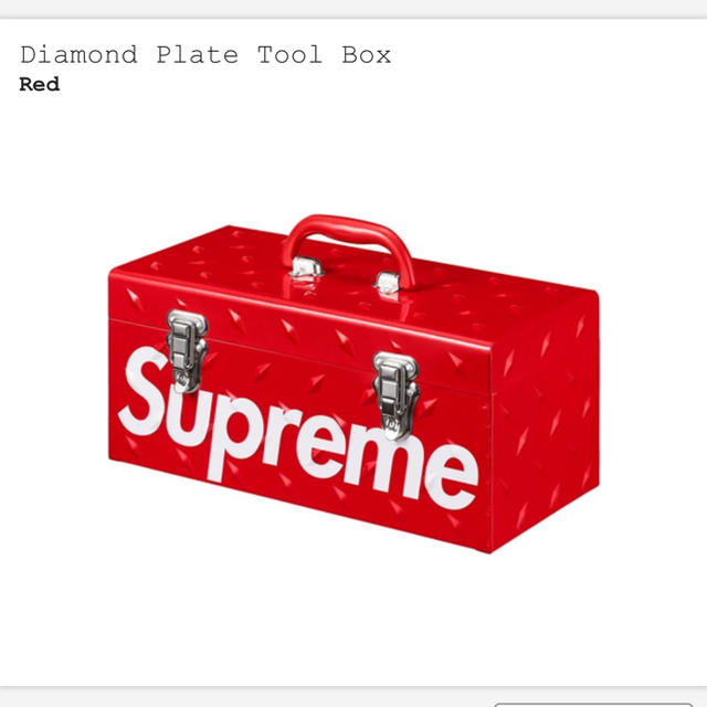 Supreme(シュプリーム)の18aw supreme tool box 工具箱 インテリア/住まい/日用品の収納家具(ケース/ボックス)の商品写真