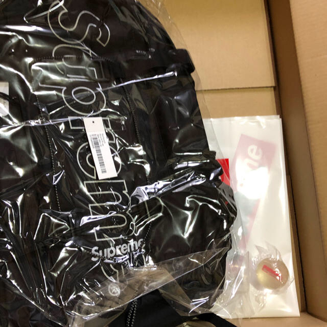 Supreme シュプリーム backpack black 18aw