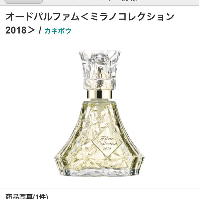 ミラノコレクション 香水 2018