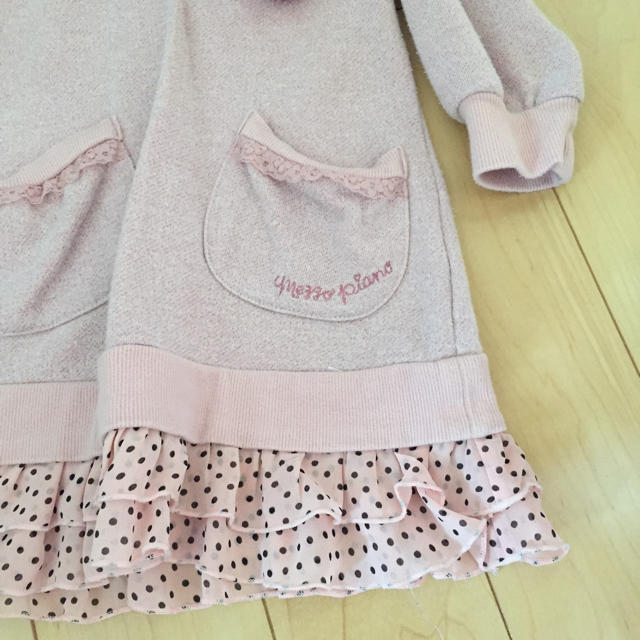 mezzo piano(メゾピアノ)のmezzo piano ウサミミパーカー 専用 キッズ/ベビー/マタニティのキッズ服女の子用(90cm~)(ジャケット/上着)の商品写真