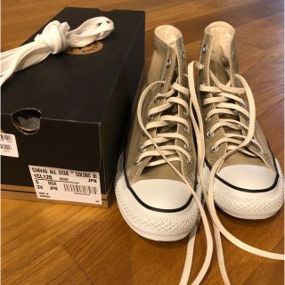 コンバース(CONVERSE)のコンバース ベージュ ハイカット 24(スニーカー)