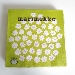 マリメッコ(marimekko)のmarimekko プケッティ/ライトグリーン　ペーパーナプキン(収納/キッチン雑貨)