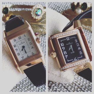 ジャガールクルト(Jaeger-LeCoultre)の超美品♡ジャガールクルト レベルソ デュエット ダイヤモンド 腕時計 カルティエ(腕時計)