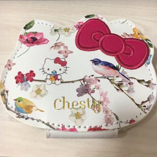 チェスティ(Chesty)の送料込み♡ハローキティの鏡♡chestyコラボ♡新品未使用♡コンパクトミラー(ミラー)