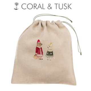 アッシュペーフランス(H.P.FRANCE)のCORAL&TUSK  クマとイヌの巾着(ポーチ)