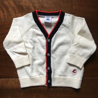 プチバトー(PETIT BATEAU)のプチバトー セーター カーディガン 6m(カーディガン/ボレロ)