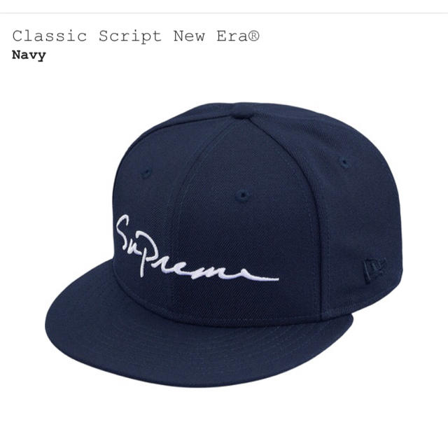 Supreme Classic Script New Era 18aw 18fw