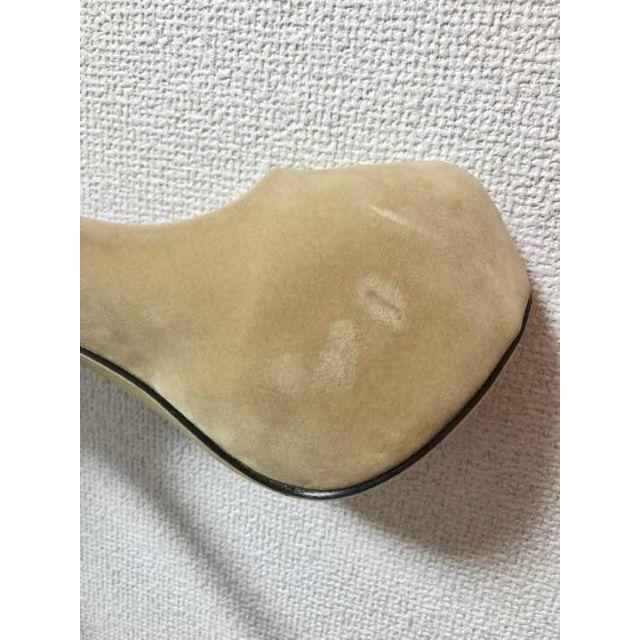 【新品】スエード パンプス ベージュ 25cm レディースの靴/シューズ(ハイヒール/パンプス)の商品写真