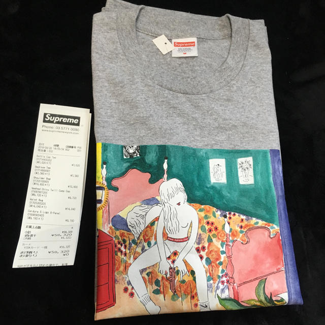 18fw supreme bedroom tシャツ