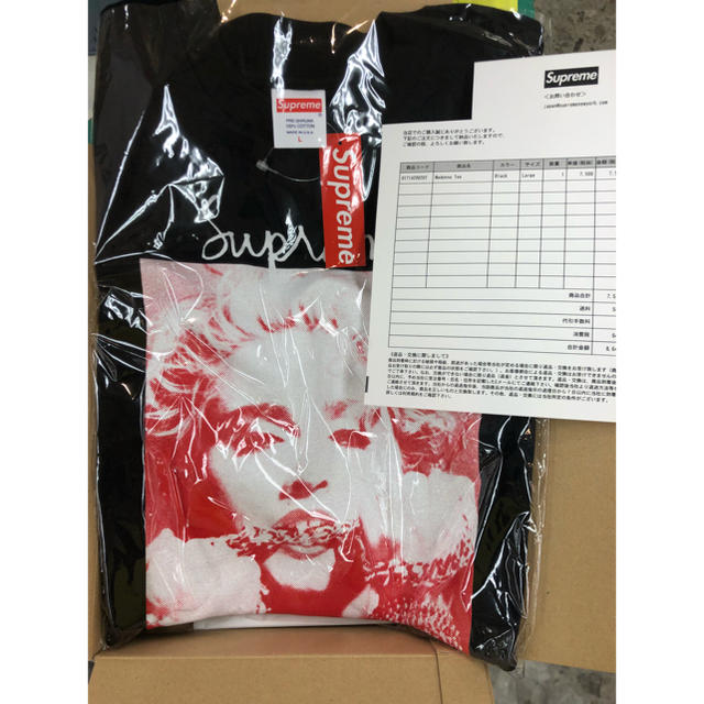 Lサイズ supreme Madonna Tee Black マドンナ 黒