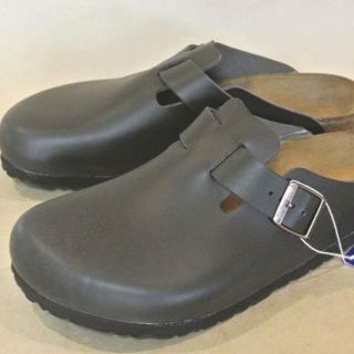 ビルケンシュトック(BIRKENSTOCK)のBirkenstock Boston ボストン 濃茶本革 EU42 ドイツ製(サンダル)