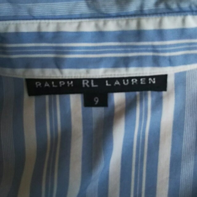 Ralph Lauren(ラルフローレン)の   【オカリナ様専用】ラルフローレンストライプシャツ (9号) レディースのトップス(シャツ/ブラウス(半袖/袖なし))の商品写真