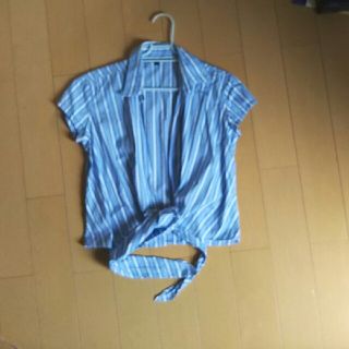 ラルフローレン(Ralph Lauren)の   【オカリナ様専用】ラルフローレンストライプシャツ (9号)(シャツ/ブラウス(半袖/袖なし))