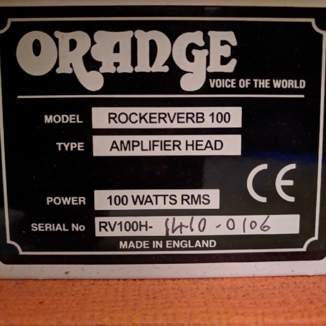 ORANGE ROCKERVERB100 楽器のギター(ギターアンプ)の商品写真
