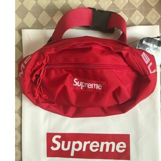 シュプリーム(Supreme)の SUPREME　シュプリーム ウエストバッグ ボディバッグ レッド(ウエストポーチ)