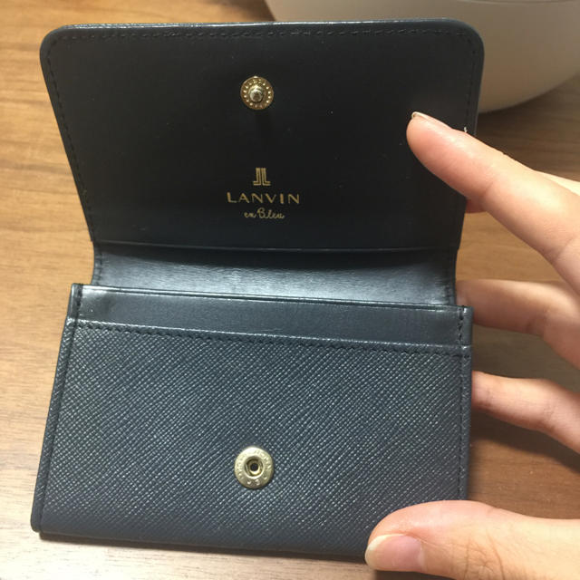 LANVIN en Bleu(ランバンオンブルー)の◎LANVIN 名刺入れ レディースのファッション小物(名刺入れ/定期入れ)の商品写真