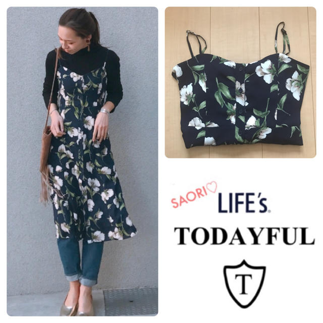 TODAYFUL(トゥデイフル)のTODAYFUL【新品未使用】フラワープリントワンピース★ungrid レディースのワンピース(ロングワンピース/マキシワンピース)の商品写真