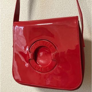 セリーヌ(celine)のvintage celine エナメル ショルダーバッグ(ショルダーバッグ)