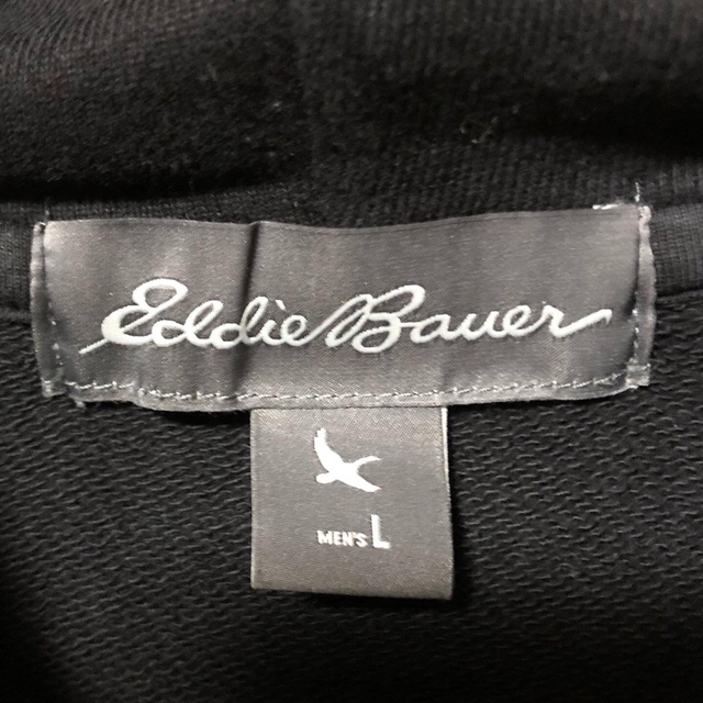 Eddie Bauer(エディーバウアー)のEddie Bauer エディーバウアー EBTEK プルオーバー パーカー 黒 メンズのトップス(パーカー)の商品写真