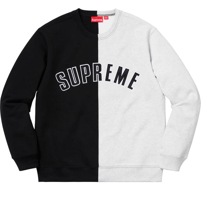 supreme Split Crewneck Sweatshirt