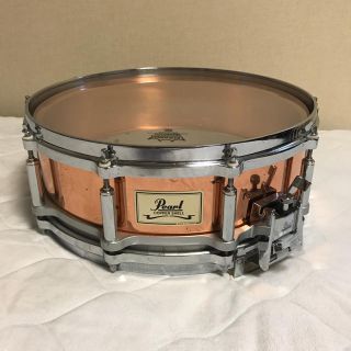 パール(pearl)の希少 Pearl フリーフローティング スネア カッパー 14×5?(スネア)