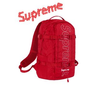シュプリーム(Supreme)のsupreme バックパック(リュック)  red 18AW(バッグパック/リュック)