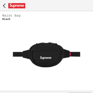 シュプリーム(Supreme)の黒 supreme waist bag(ウエストポーチ)