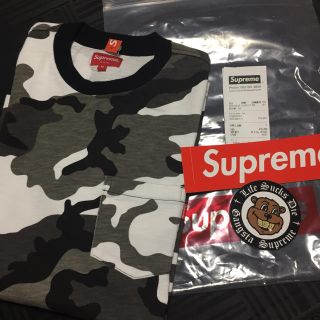 シュプリーム(Supreme)の最終値下！Supreme S/S Pocket Tee カモフラ柄 カモ柄 M(Tシャツ/カットソー(半袖/袖なし))