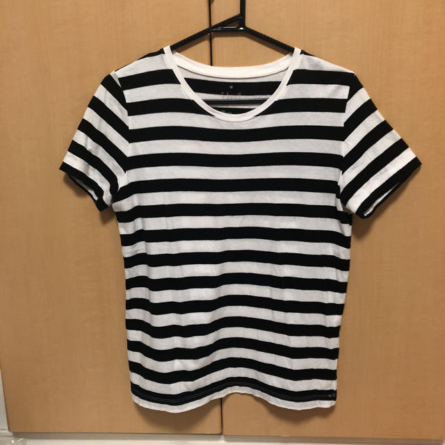 MUJI (無印良品)(ムジルシリョウヒン)の無印良品 ボーダー Tシャツ レディースのトップス(Tシャツ(半袖/袖なし))の商品写真