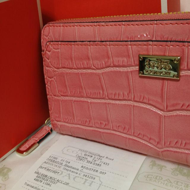 COACH(コーチ)の新品♪マディソン クロコダイル レディースのファッション小物(財布)の商品写真