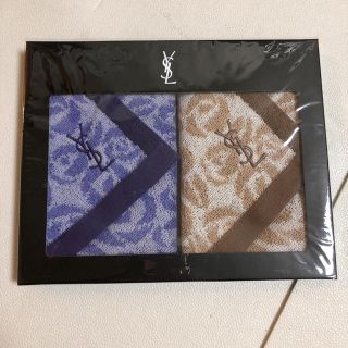 イヴサンローランボーテ(Yves Saint Laurent Beaute)の最終価格 Yves Saint Laurent タオルハンカチ 2枚 新品(タオル/バス用品)