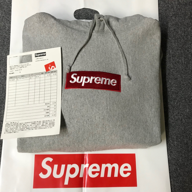 独特の素材 Supreme - sweatshirt hooded logo box supreme 16AW パーカー