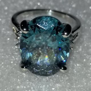 9.0ct.LondonBlueトパーズdesignRing(リング(指輪))