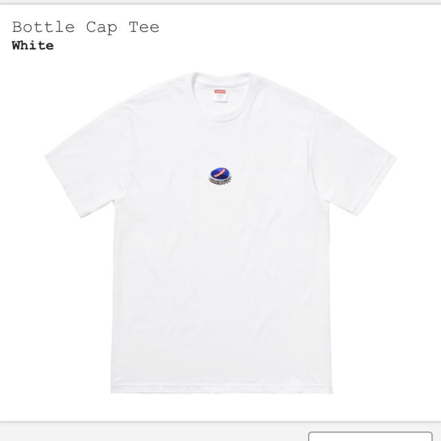 Supreme 2018AW Bottle Cap Tee シュプリーム ボトルキャップTシャツ 半袖カットソー プリント レッド サイズS【220502】【新古品】【me04】