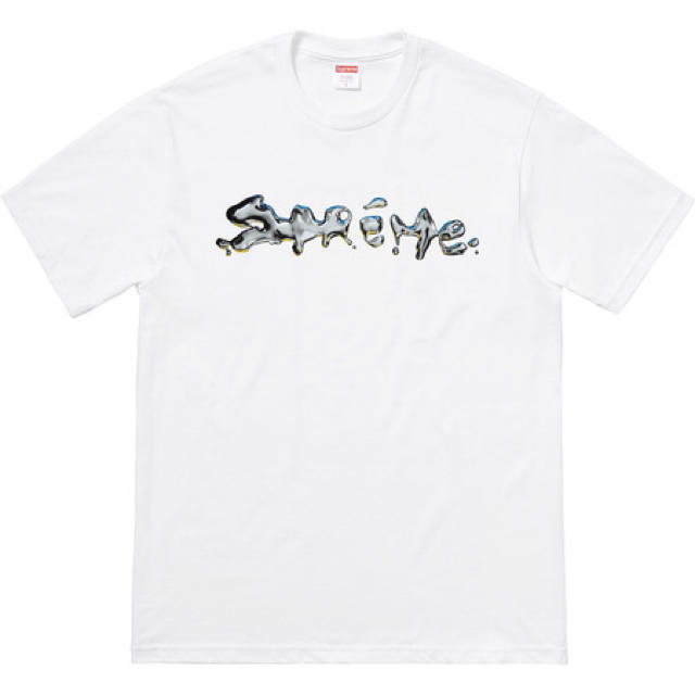 新品 Supreme Liquid Tee 白 S 18fw